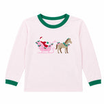 Santa's Sleigh & Horse Long Sleeve Shirt