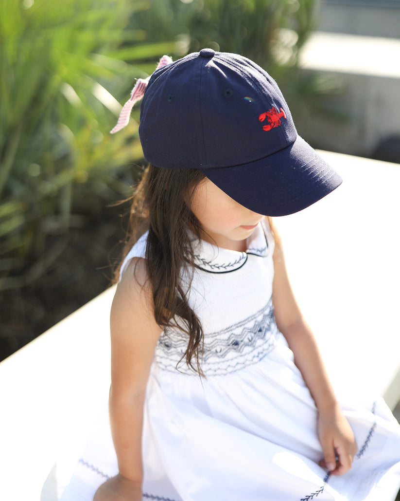 Bits & Bows - Sailboat Bow Baseball Hat (Girls)