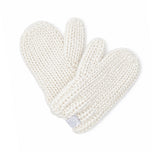 Classic Knit Mittens - Cream