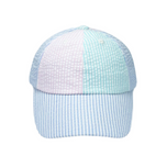 Customizable Baseball Hat in Multicolor Seersucker (Baby/Toddler) - Dropship