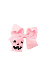Jack-O-Lantern Hair Bow