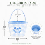 Personalizable Blue Petite Pumpkin Tote