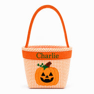 Customizable Orange Petite Pumpkin Tote