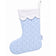 Customizable Blue Quilted Stocking