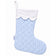 Customizable Blue Quilted Stocking