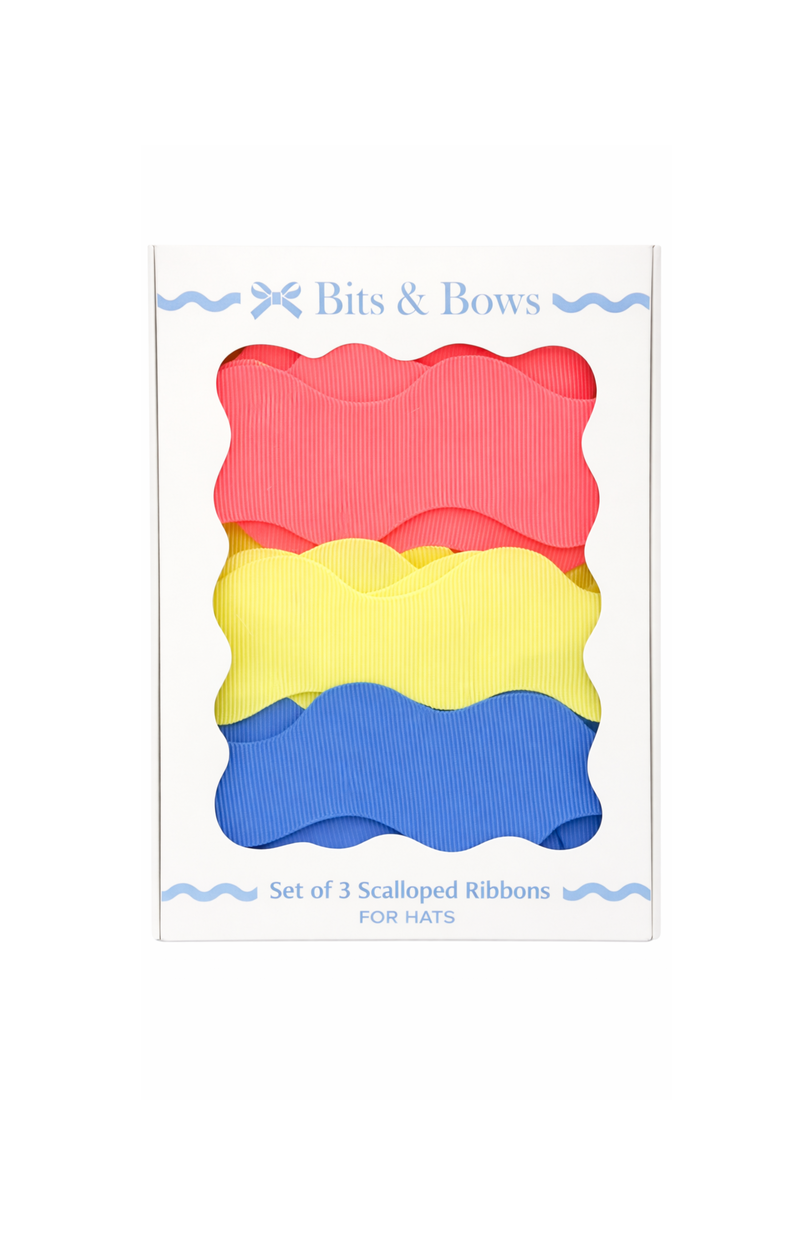 Sandhill Ribbons Scalloped Ribbon Set, Sun Sand Sea – Bits & Bows