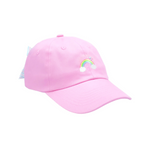 Customizable Rainbow Sparkle Bow Baseball Hat (Baby/Toddler, Youth, Junior)