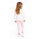 Striped Scalloped Legging