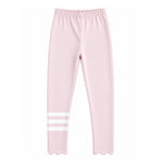 Striped Scalloped Legging