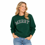 Adult Merry Plaid Sweatshirt