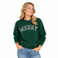 Adult Merry Plaid Sweatshirt