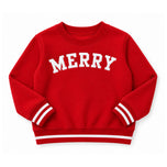Adult Merry Striped Sweatshirt