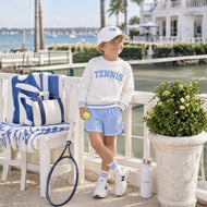 White Tennis Signature Crew Sweatshirt