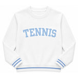 White Tennis Signature Crew Sweatshirt