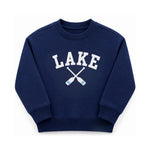 Navy Lake Signature Crew Sweatshirt