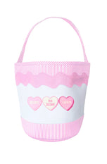 Candy Hearts Tote, Pink