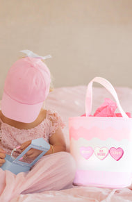 Candy Hearts Tote, Pink