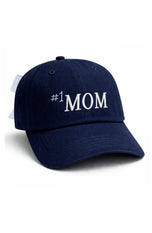 #1 Mom Bow Baseball Hat