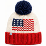 American Flag Bobble Hat