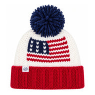 American Flag Bobble Hat