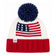 American Flag Bobble Hat
