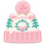 Holiday Bow Wreath Bobble Hat