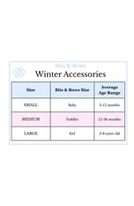 Pink Bows Bobble Hat/Mittens/Scarf Bundle