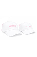 Mama & Mini Bow Baseball Hat Set