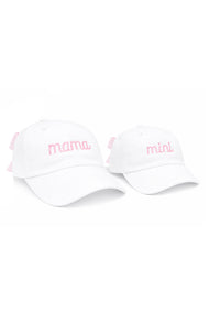 Mama & Mini Bow Baseball Hat Set