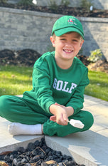 Santa Golf Cart Baseball Hat (Baby-Adult)