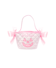 Customizable Pink Petite Pumpkin Tote