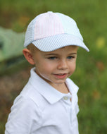 Customizable Baseball Hat in Multicolor Seersucker (Baby/Toddler) - Dropship