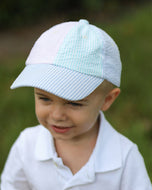 Customizable Baseball Hat in Multicolor Seersucker (Baby/Toddler, Youth)