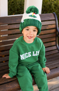 Green Golf Flag Bobble Hat Bundle