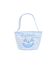 Customizable Blue Petite Pumpkin Tote