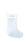 Customizable Blue Quilted Stocking