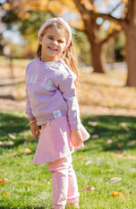 Pink Tweed Knot Headband
