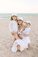 Customizable Bow Baseball Hat in Winnie White (Girls)