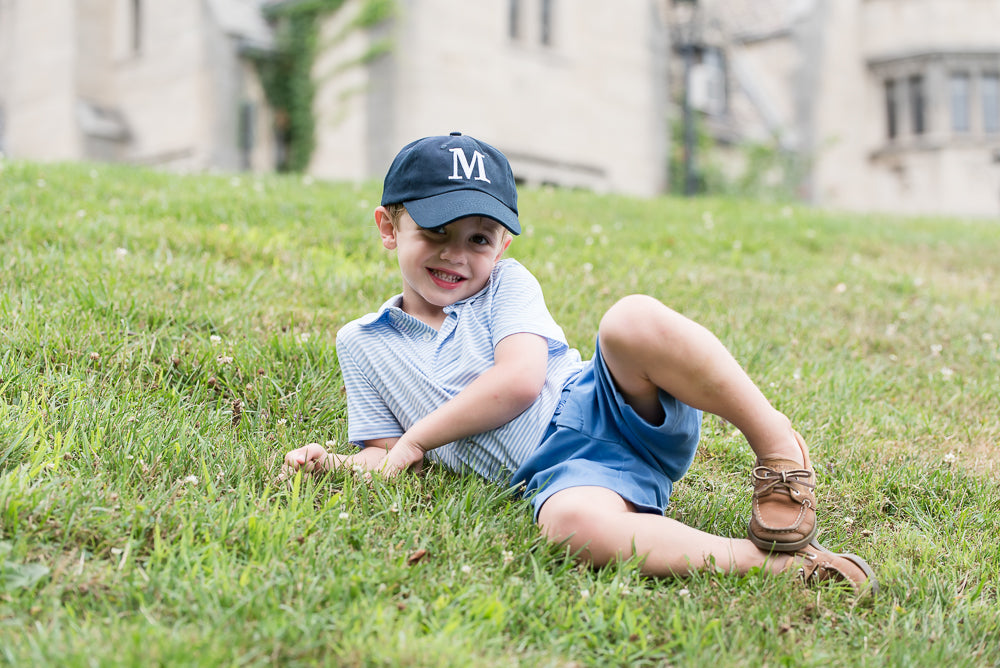 Customizable Baseball Hat in Nellie Navy (Youth)