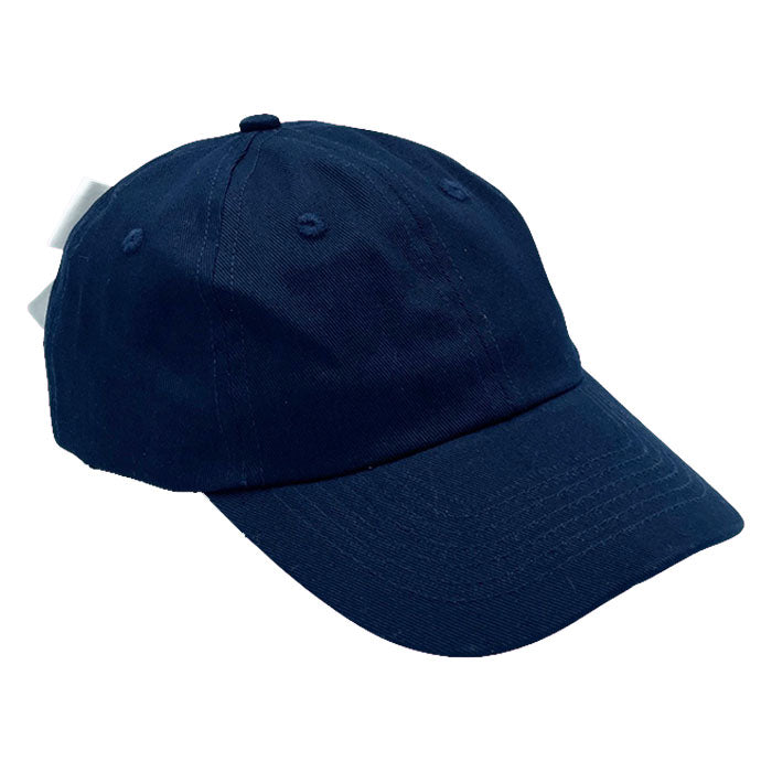 Customizable Bow Baseball Hat in Nellie Navy (Women)
